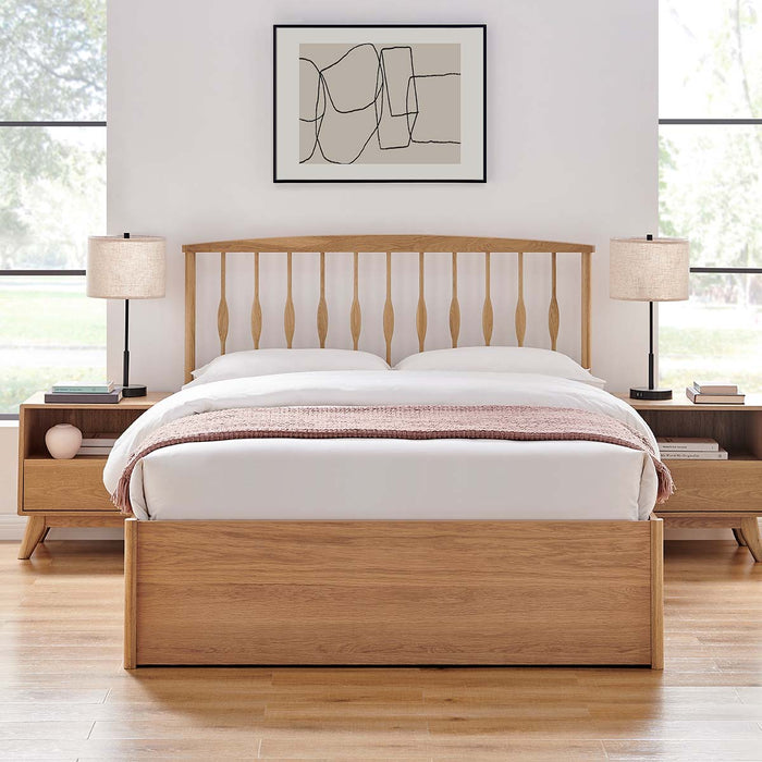 Juno Oak Storage Bed
