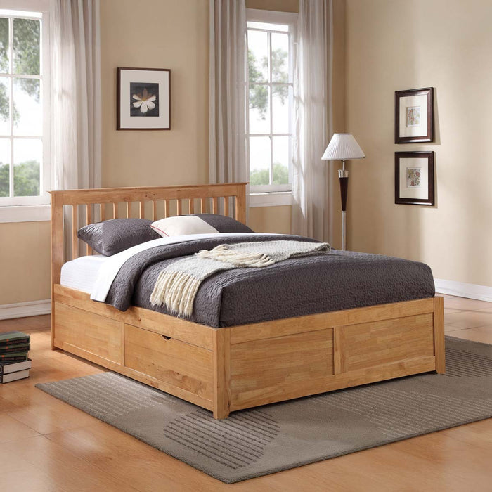 Pentre Hardwood Storage Bed