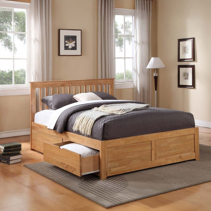 Pentre Hardwood Storage Bed